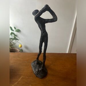 Mid Century VTG Bronze Brutalist Modernist Figure